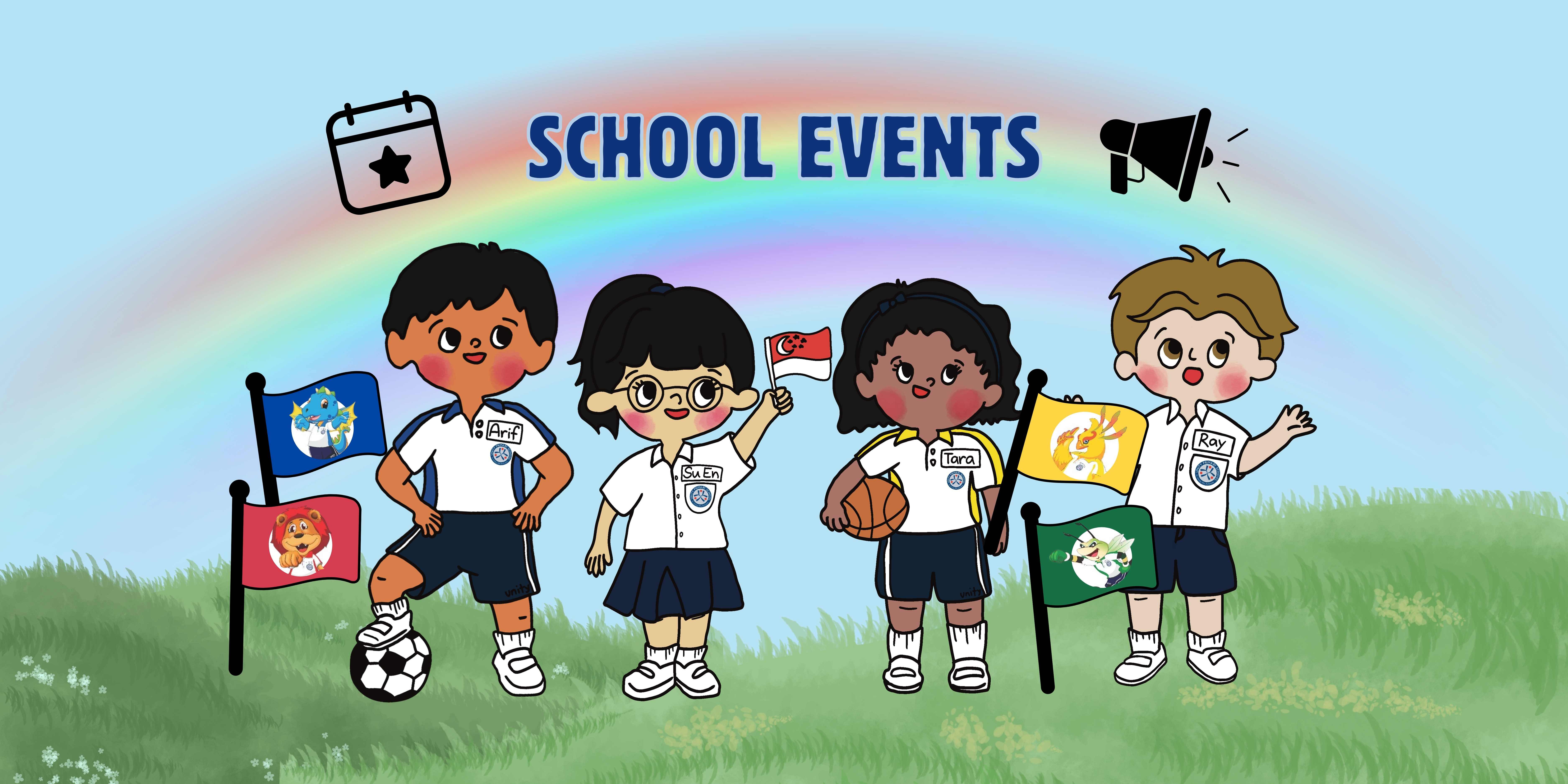 move details on school events